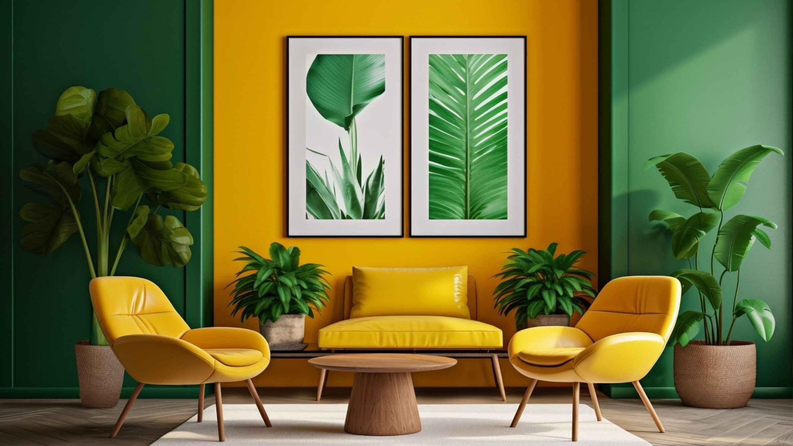 Bold Gallery Wall for the Living Room