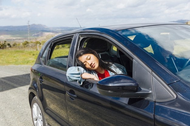 window open of car