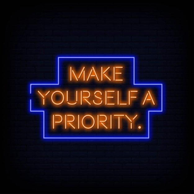 give yourself a priority
