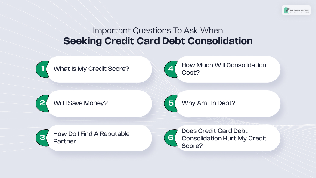 Important Questions To Ask When Seeking Credit Card Debt Consolidation