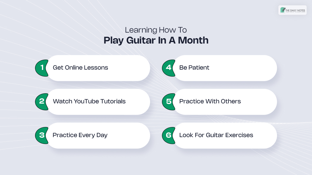 Learning How To Play Guitar In A Month – Dedication, Perseverance & Guitar Calluses!