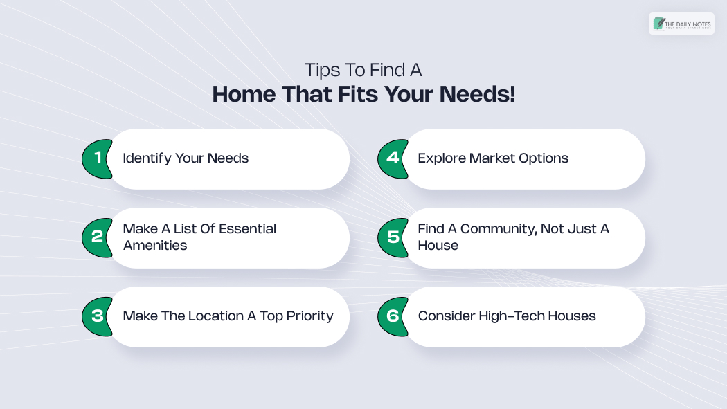 Tips to find a home that fits your needs!