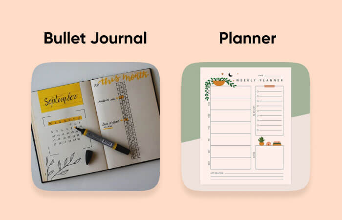 Bullet Journal vs. Planner