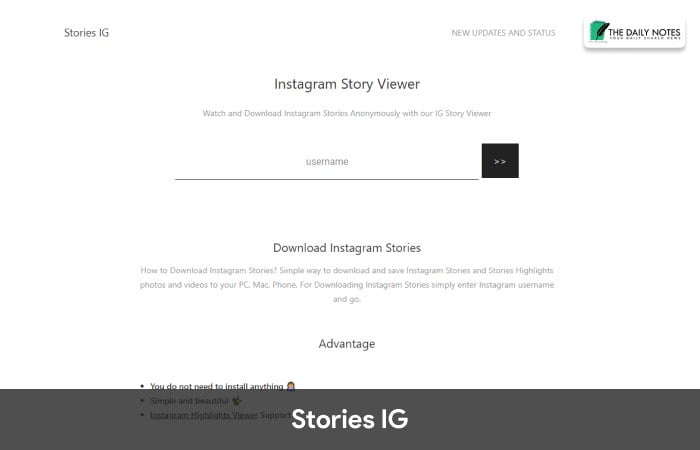Stories IG
