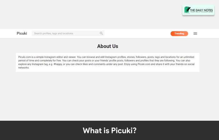 What Is Picuki