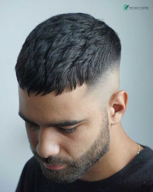 Mid Fade With French Crop