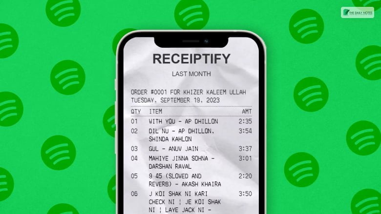 You Can Now Review Your Spotify Listening History Through Receiptify’s Creative Receipt!