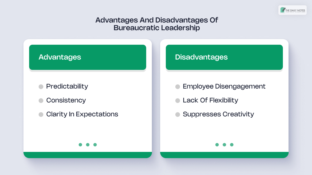 Advantages And Disadvantages Of Bureaucratic Leadership