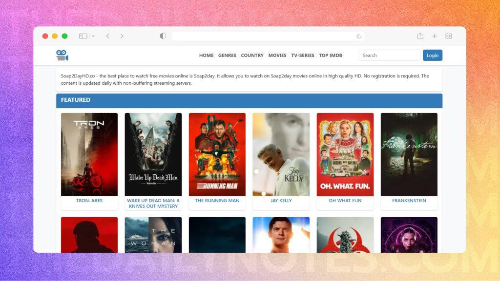 Soap2Day (Unofficial)